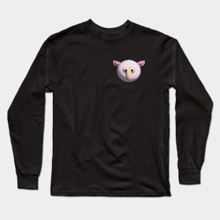 3d sheep face Long Sleeve T-Shirt